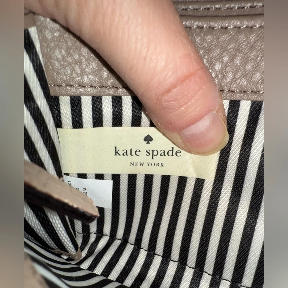 Kate Spade Continental Leather Wallet in Tan